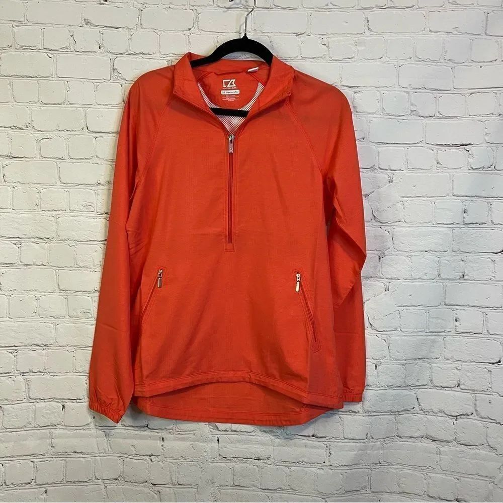 Cutter & Buck WeatherTec Breathable Lightweight Jacket salmon size small